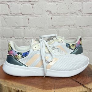 Adidas QT Racer 3.0 Sneakers with Floral Accents